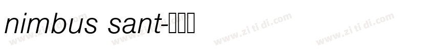 nimbus sant字体转换